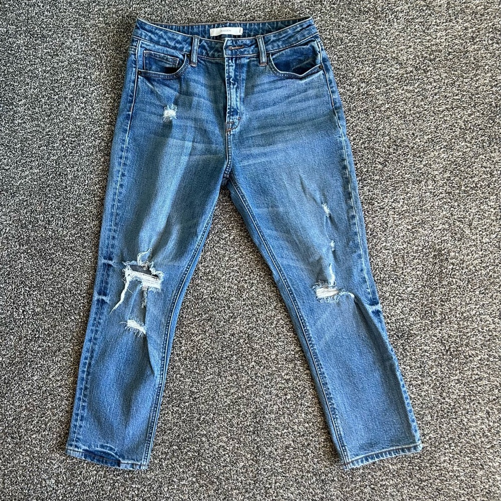 Hidden Jeans Blue Distressed Dad Jeans